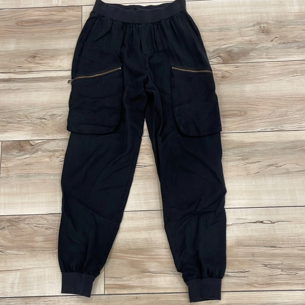 ATM silk habotai cargo jogger pant